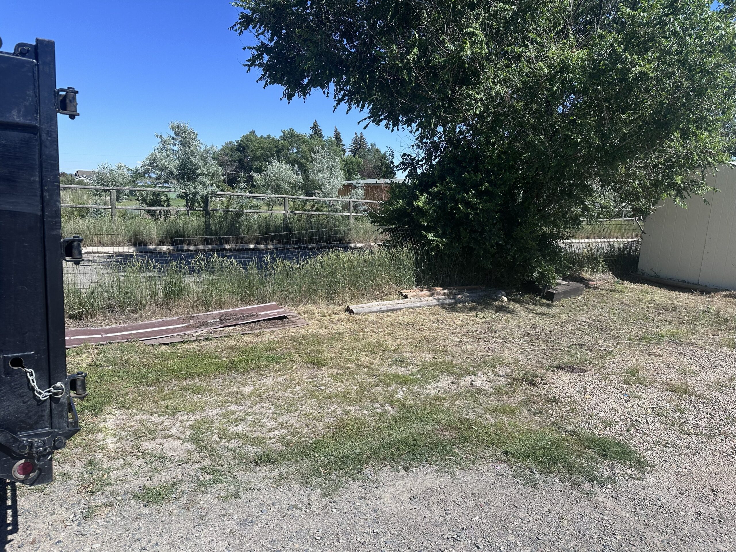 After yard debris cleanup photo in the Helena, Montana area